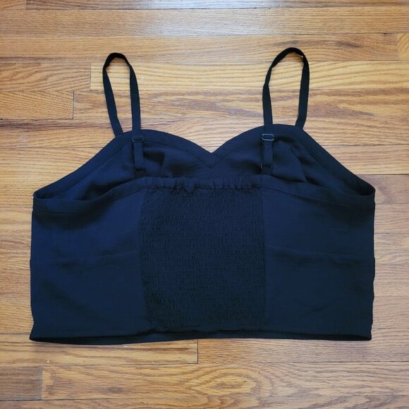 NWT TORRID | Seersucker Sleeveless Bralette Crop Tank Top | Sz. 0/L/12 - Picture 9 of 9